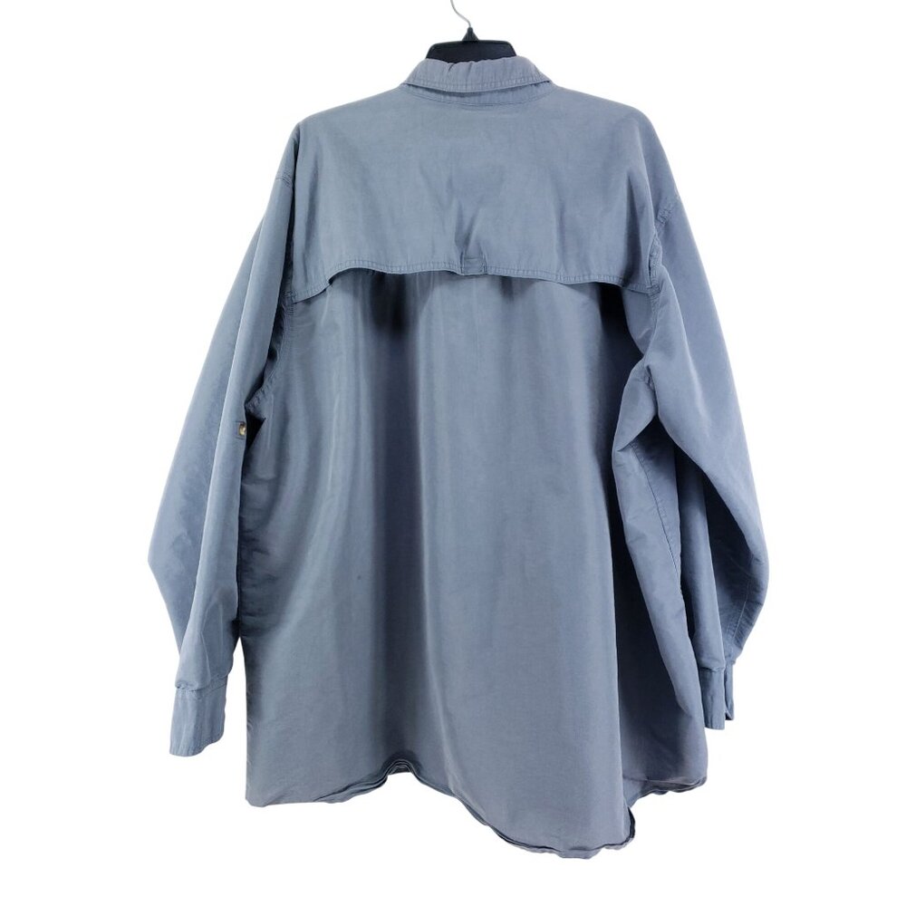 Tallwoods Men's Size XXL Long Sleeve Vented Shirt Gray - Picture 2 of 7